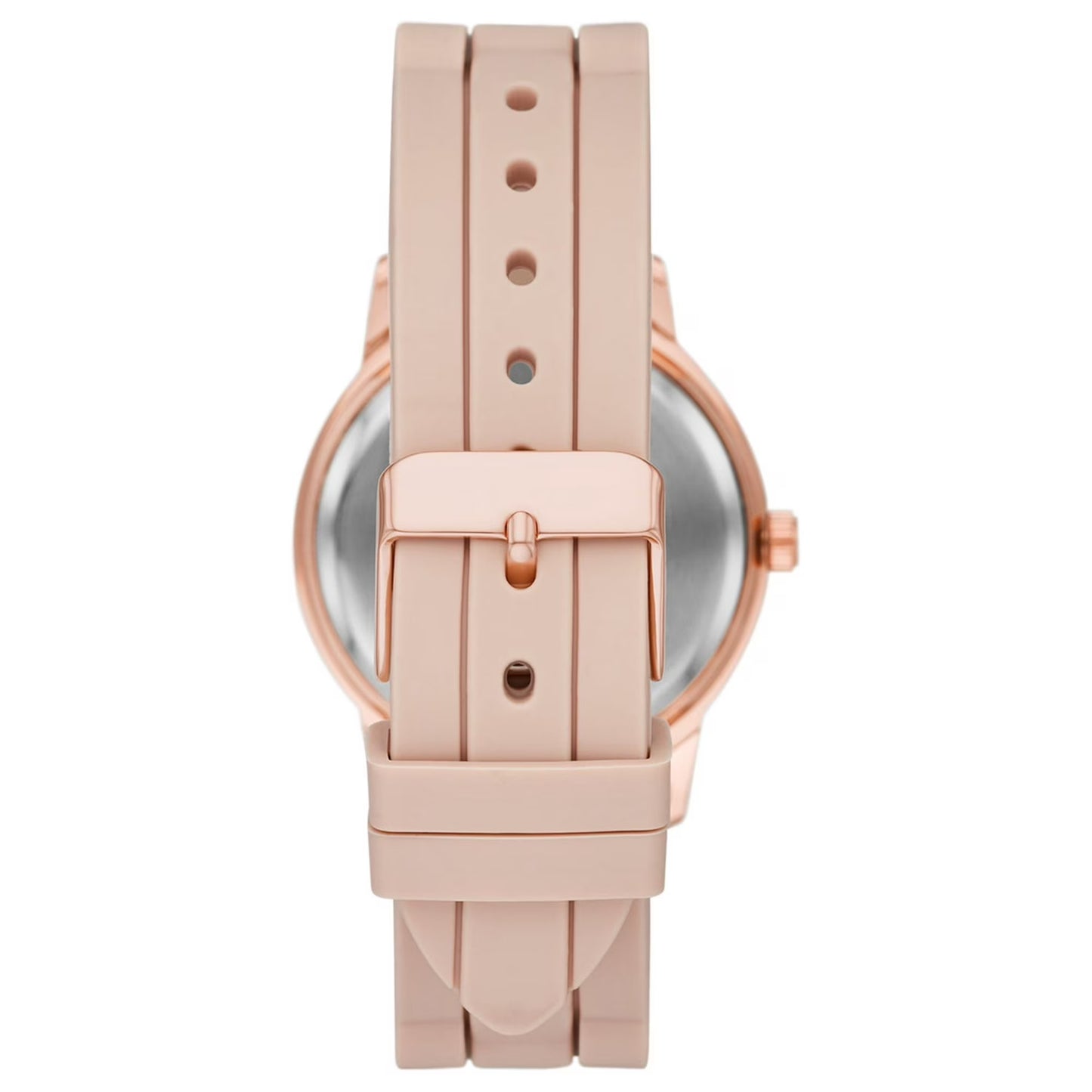 Time & Tru Women’s Rose Gold Silicone Strap Quartz Watch (FMDOTT072)