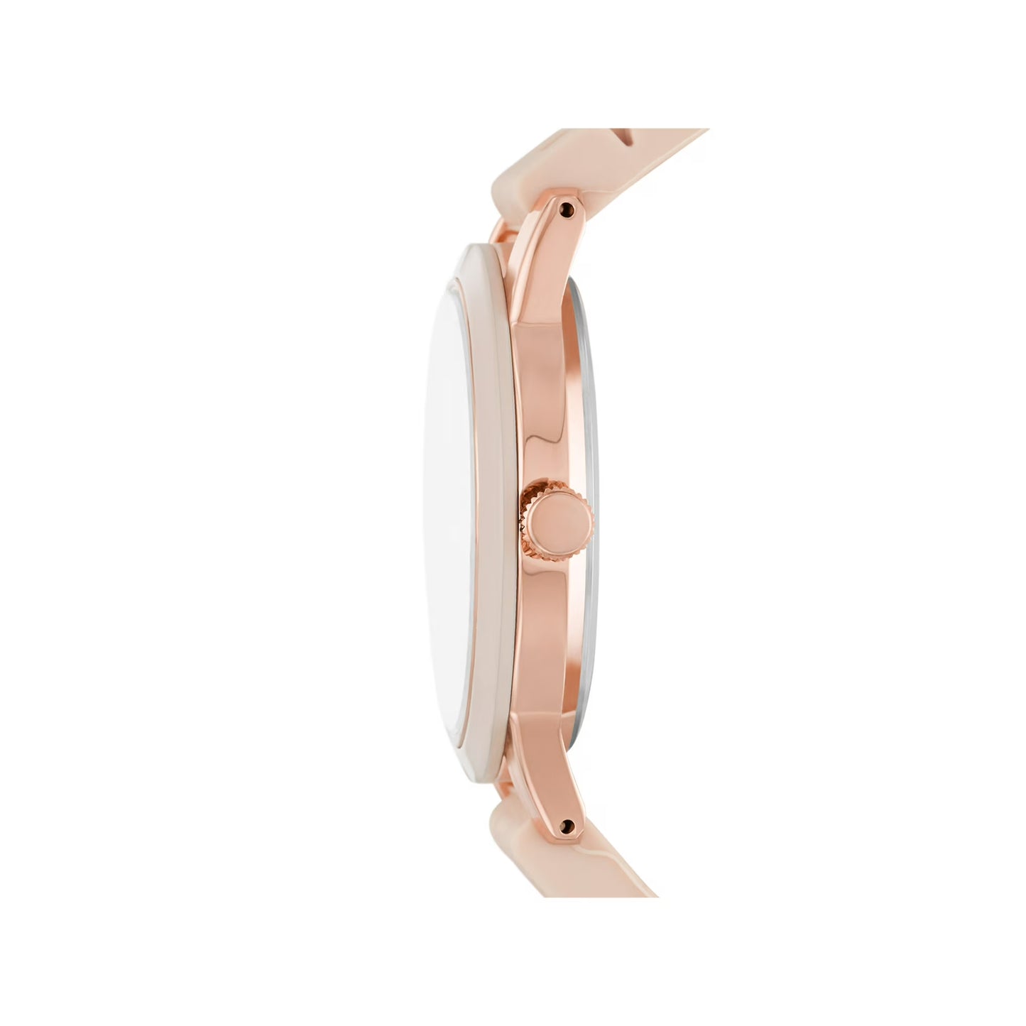 Time & Tru Women’s Rose Gold Silicone Strap Quartz Watch (FMDOTT072)