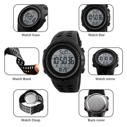 SKMEI Men’s Waterproof Digital Sport Watch with Alarm & Backlight (Army Green)