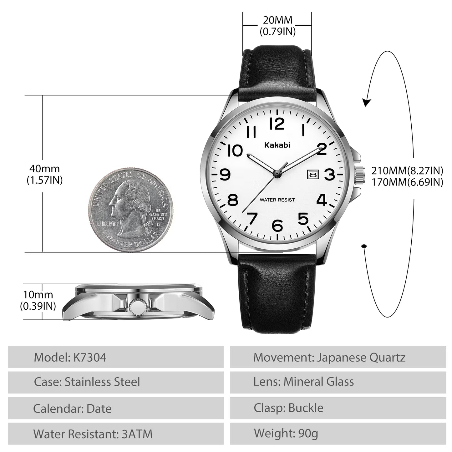 Minimalist Ultra-Thin Men’s Waterproof Quartz Analog Leather Watch