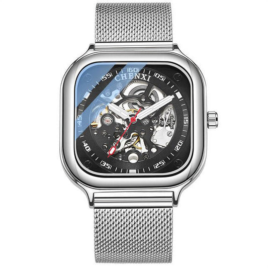 CHENXI Luxury Automatic Skeleton Stainless Steel Men’s Watch