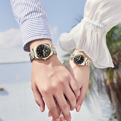 OLEVS Couple Watches Men and Women Gift Set