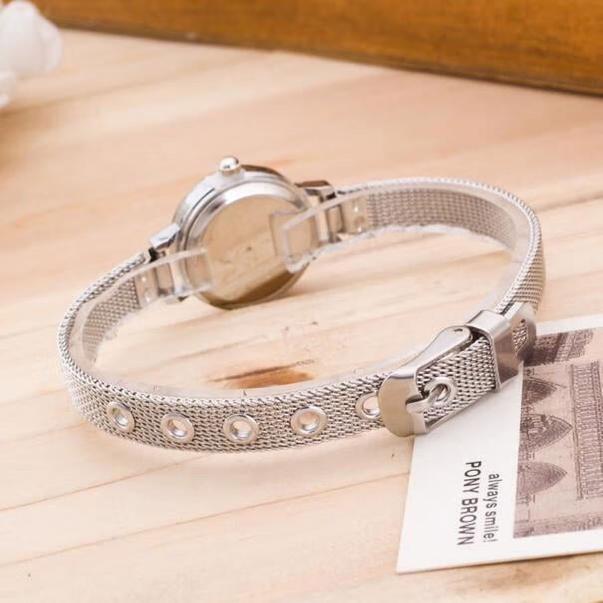 Women’s Stainless Steel Mesh Band Wrist Watch